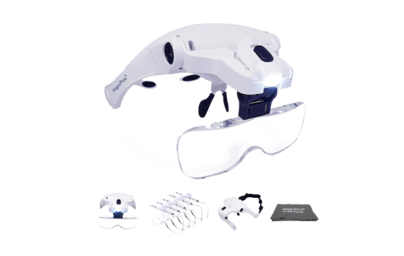 LED Headband Magnifier Visor